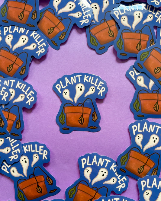 Plant Killer Vinyl Sticker