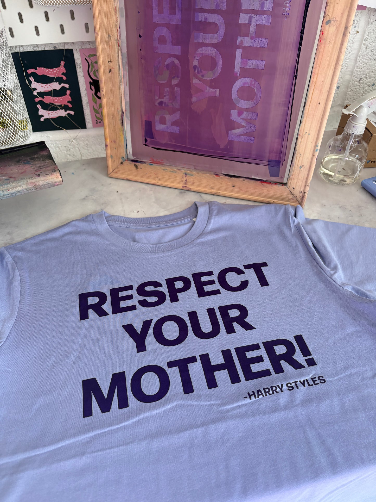 Respect Your Mother Harry Inspired Lilac T-Shirt