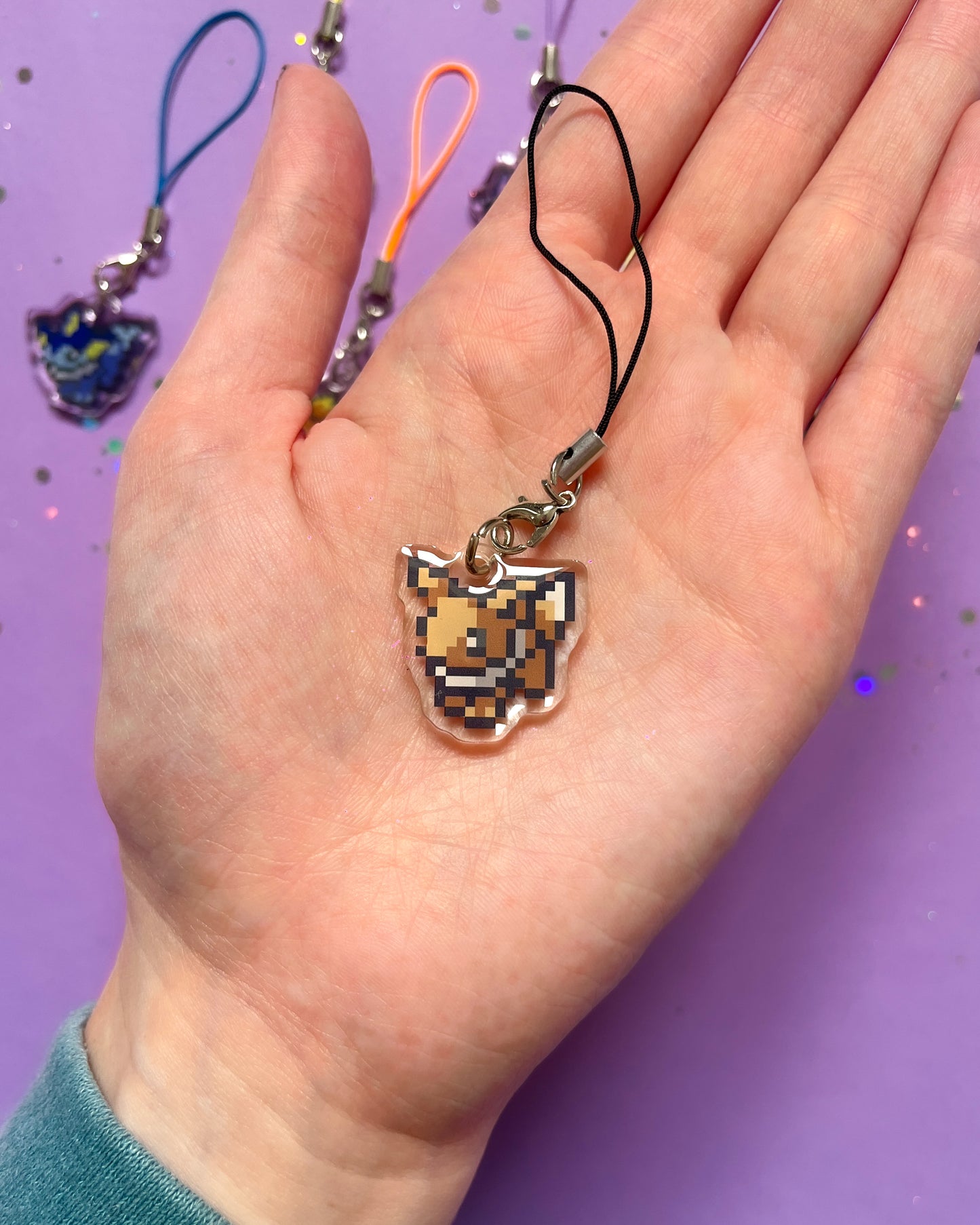 Eeveelution Pixel Pokemon Phone Charm