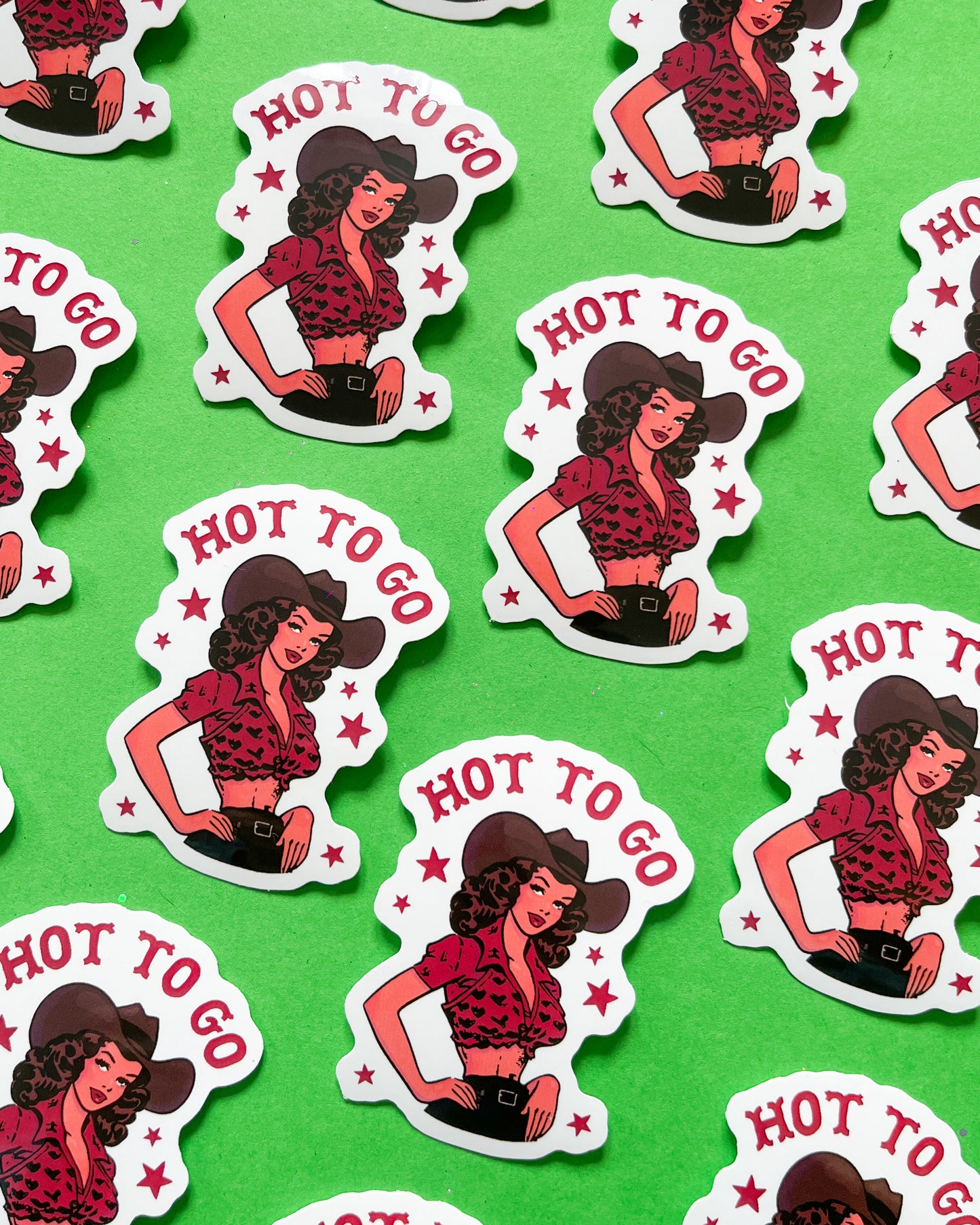 Hot To Go Vinyl Sticker
