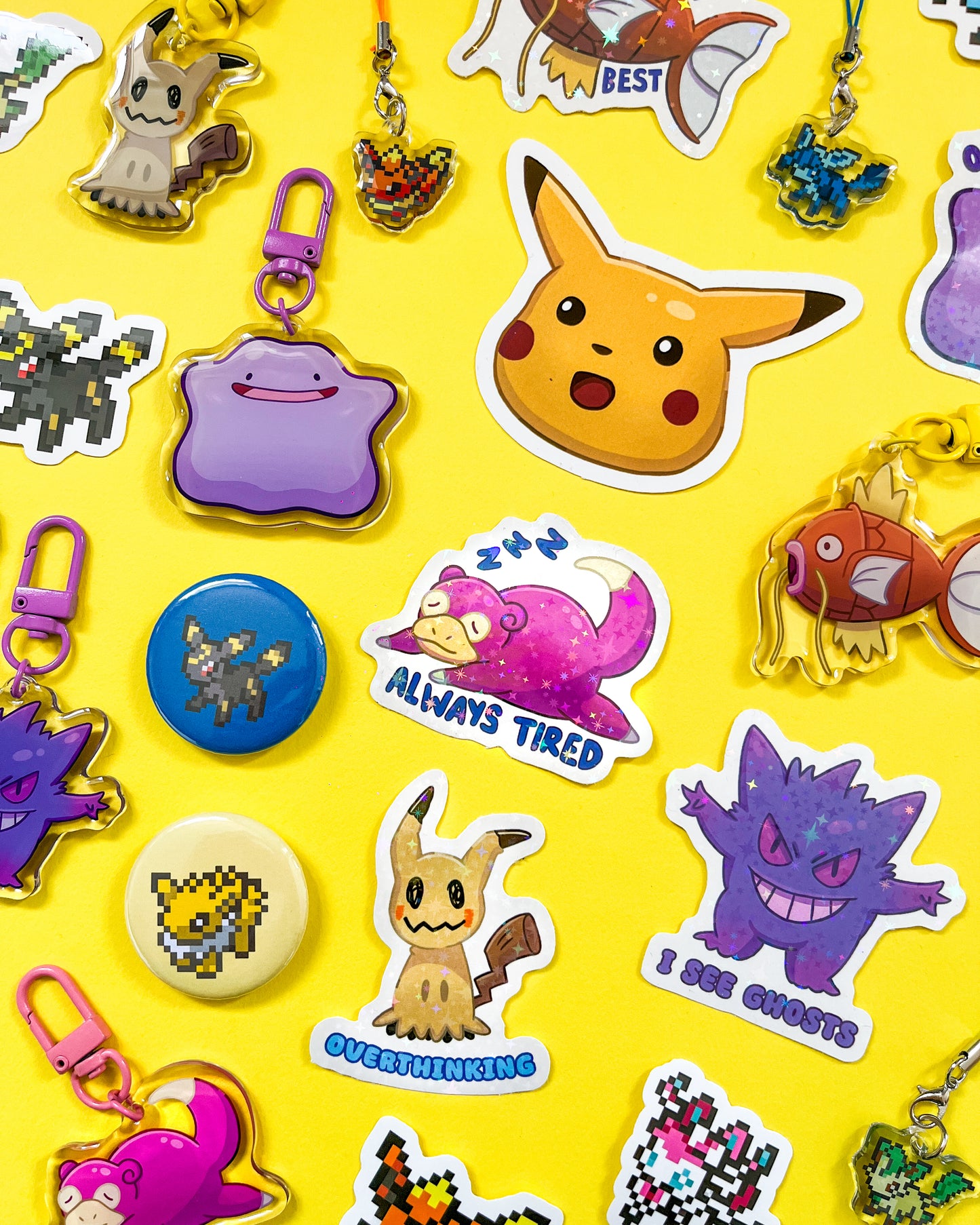 Surprised Pikachu Pokemon Vinyl Sticker