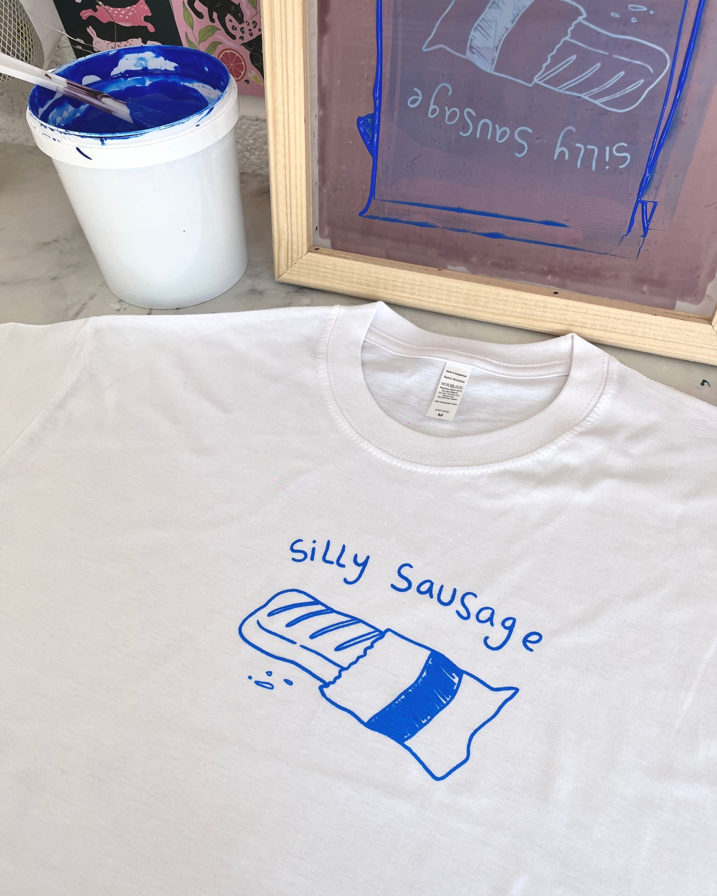 Silly Sausage Screen Printed T-Shirt