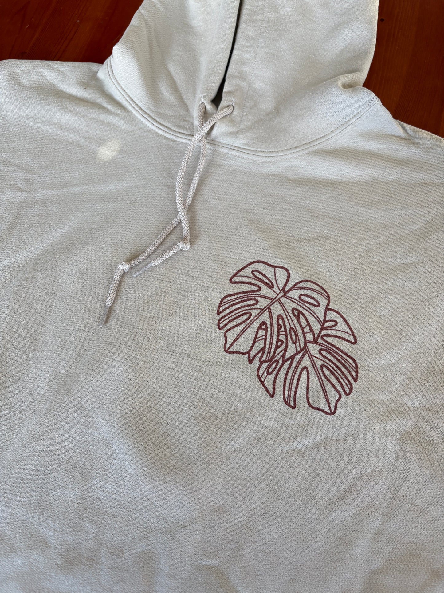 XL - Natural Coloured Tiger Print Hoodie