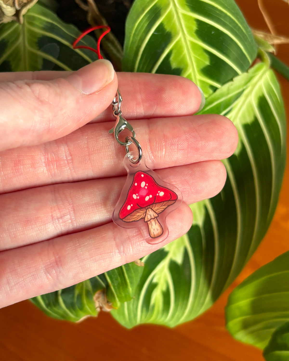 Mushroom Phone Charm