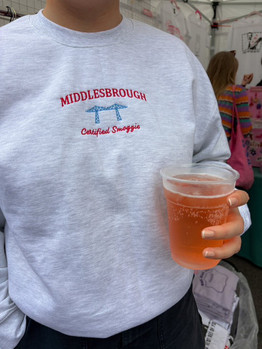 Middlesbrough Certified Smoggie Embroidered Unisex Sweatshirt