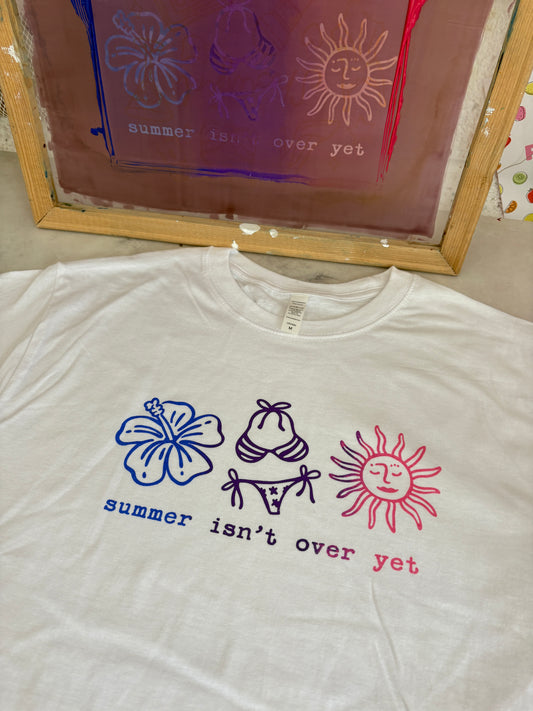 Summer Isn’t Over Yet Zara Inspired White T-Shirt