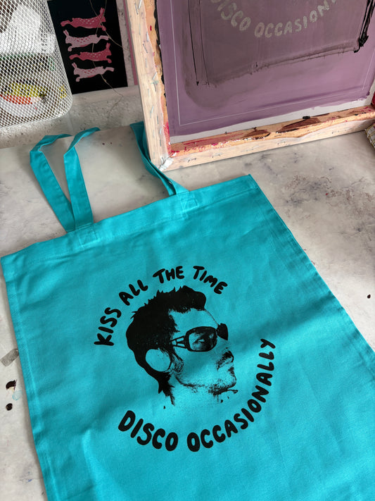 Kiss All The Time, Disco Occasionally Tote Bag