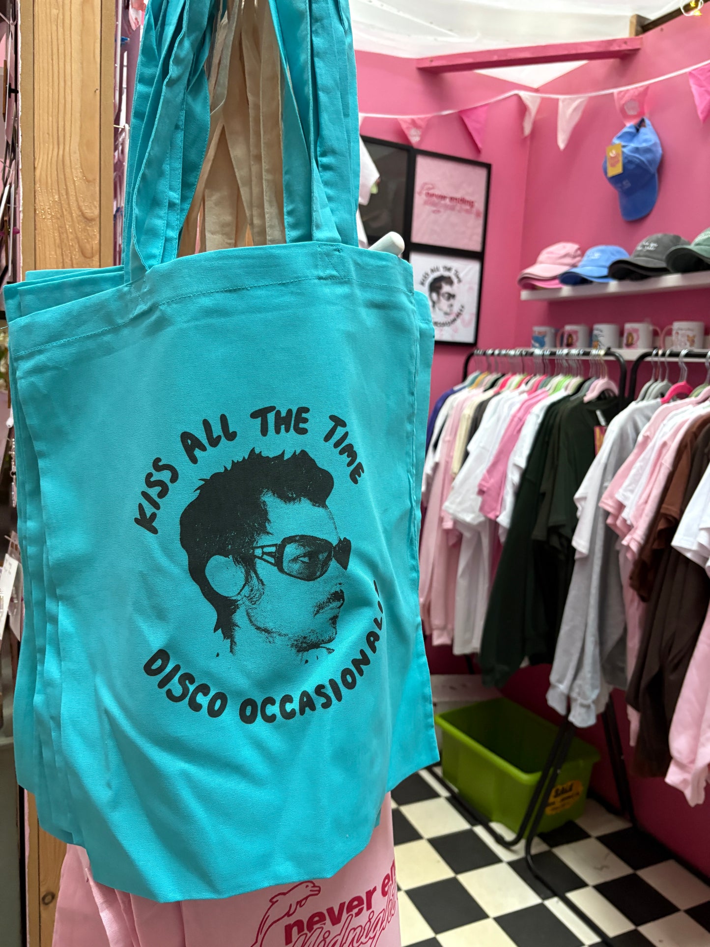 Kiss All The Time, Disco Occasionally Tote Bag