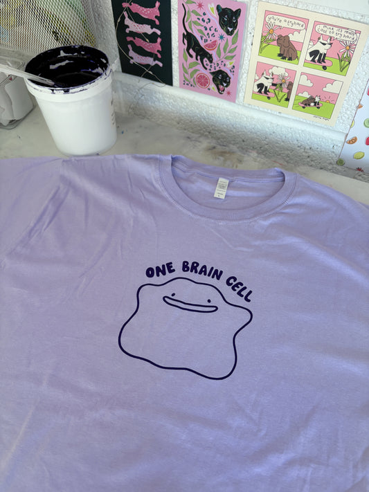 One Brain Cell Ditto Lilac T-Shirt