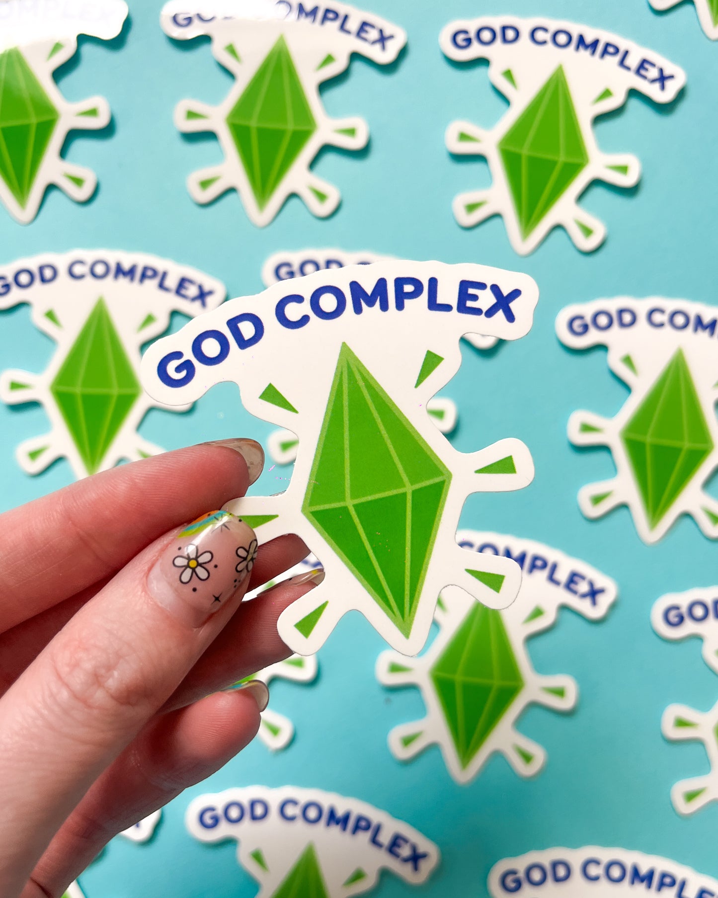 The Sims God Complex Vinyl Sticker
