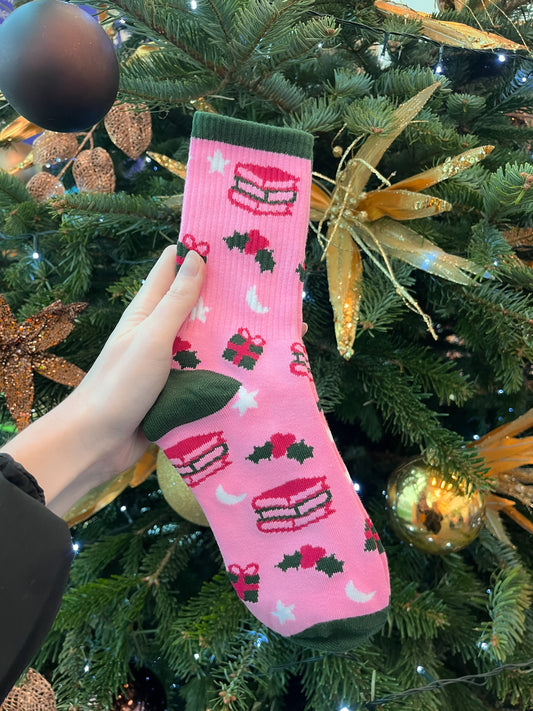 Bookish Christmas Socks