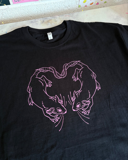 Fruit Salad X Idlehands Tattoo Rats in Love T-Shirt
