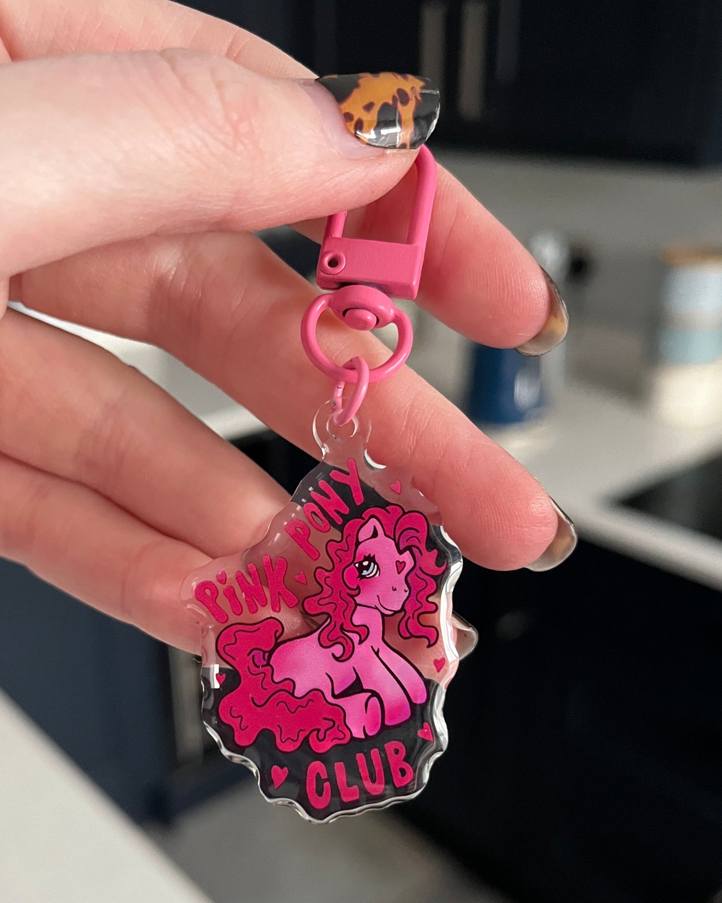 Pink Pony Club Keyring