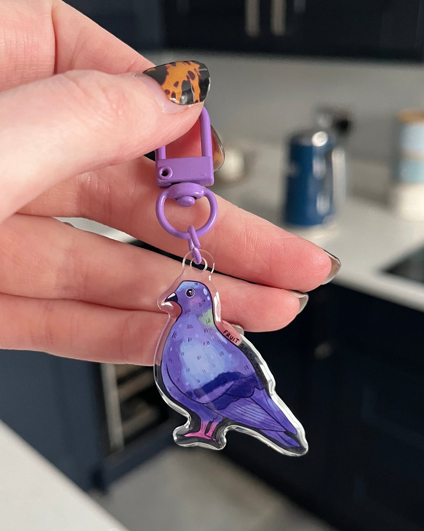 Pigeon Keyring