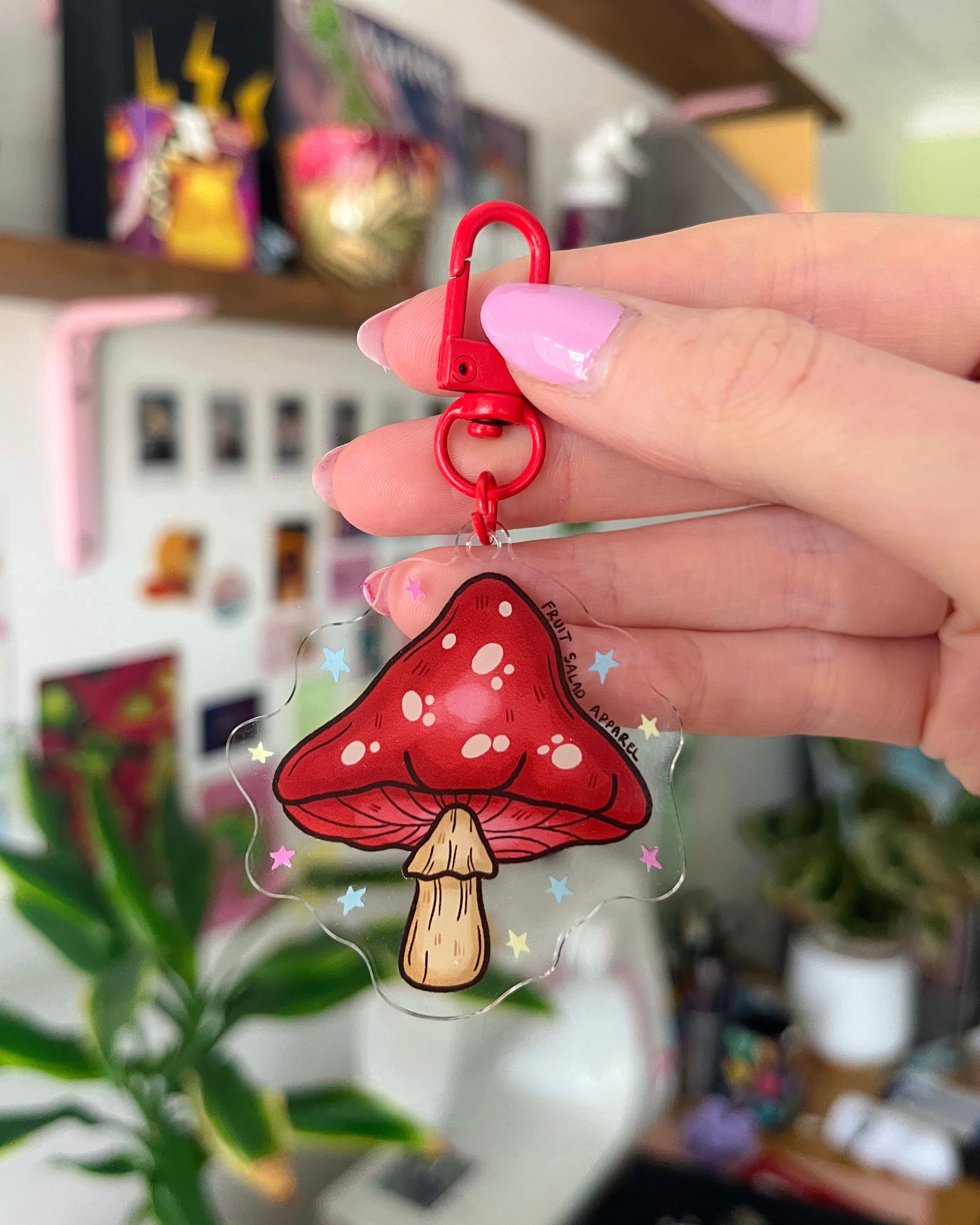 Mushroom Keyring Fruit Salad Apparel