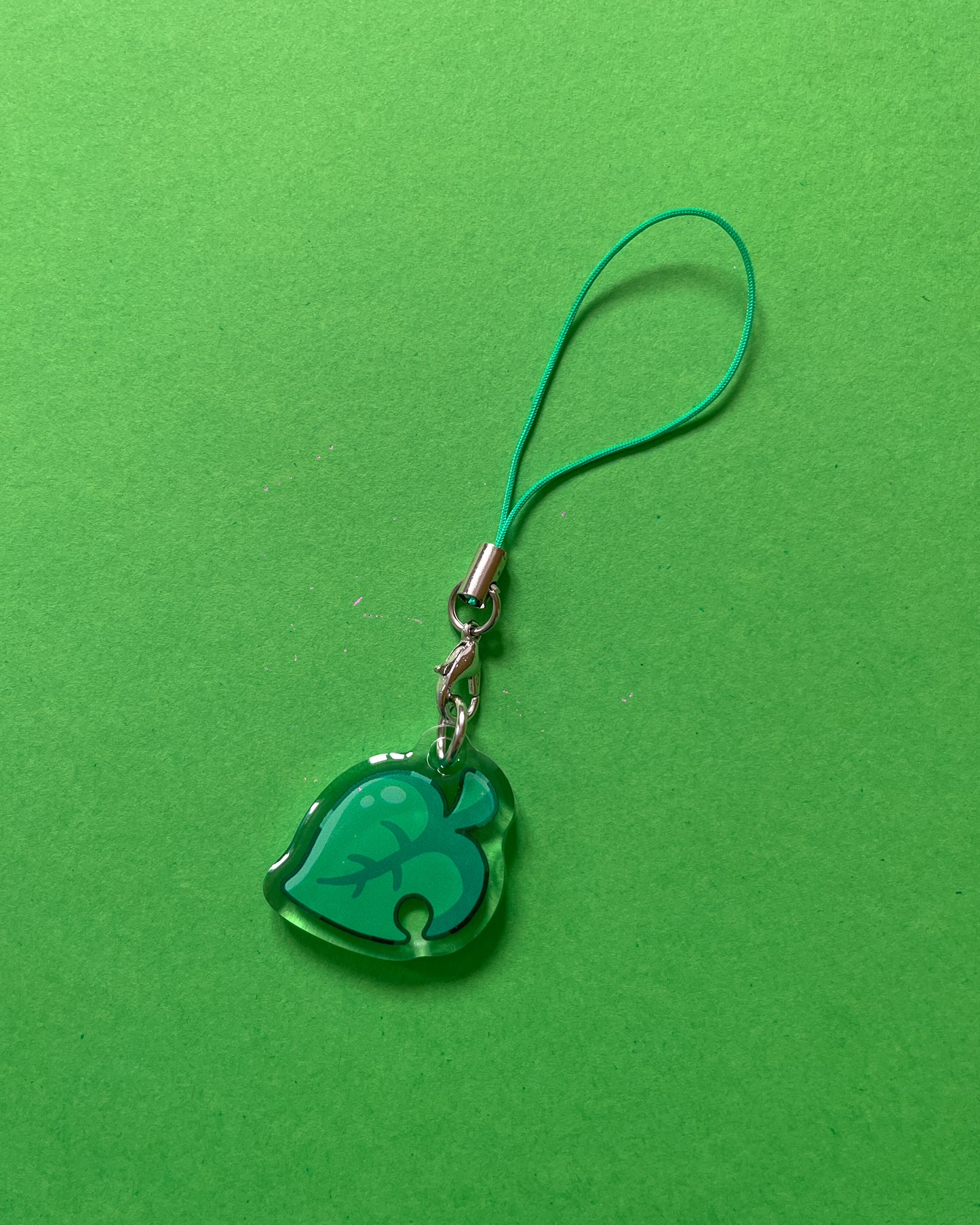 Animal Crossing Fossil, Cherry and Leaf Phone Charm