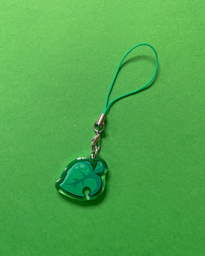 Animal Crossing Fossil, Cherry and Leaf Phone Charm