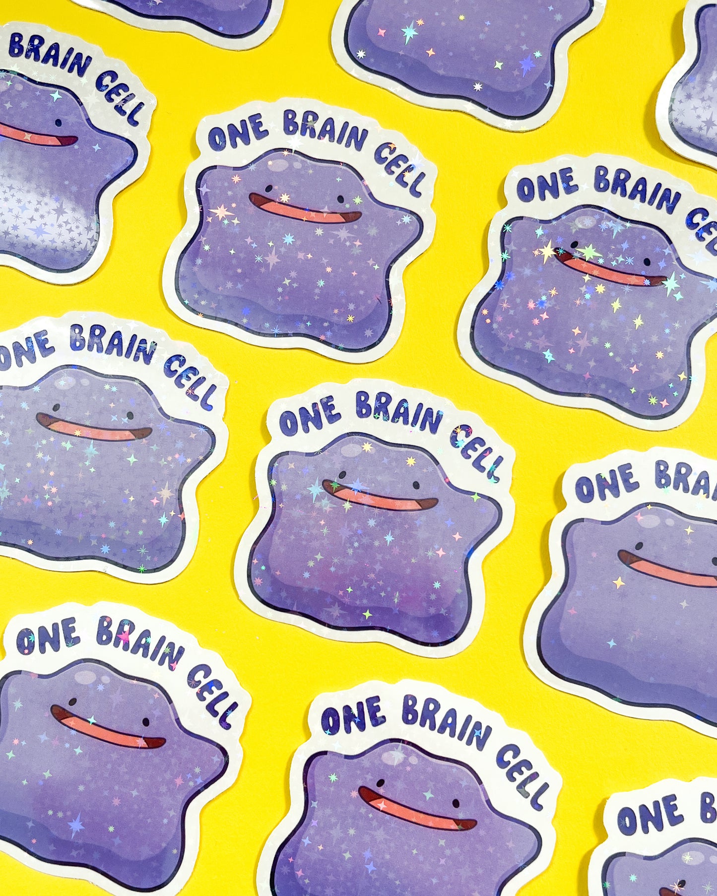 Ditto Pokemon Holographic Vinyl Sticker