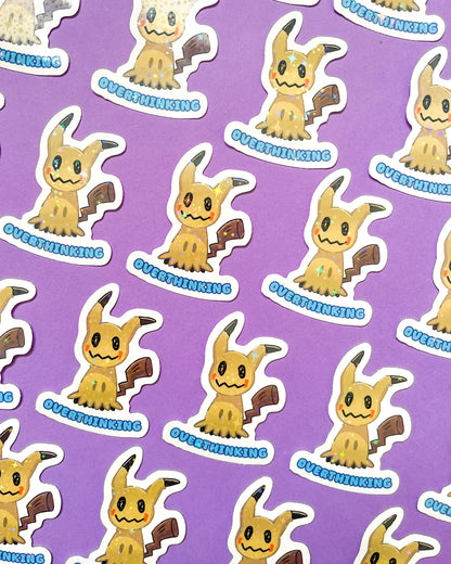 Mimikyu Pokemon Holographic Vinyl Sticker