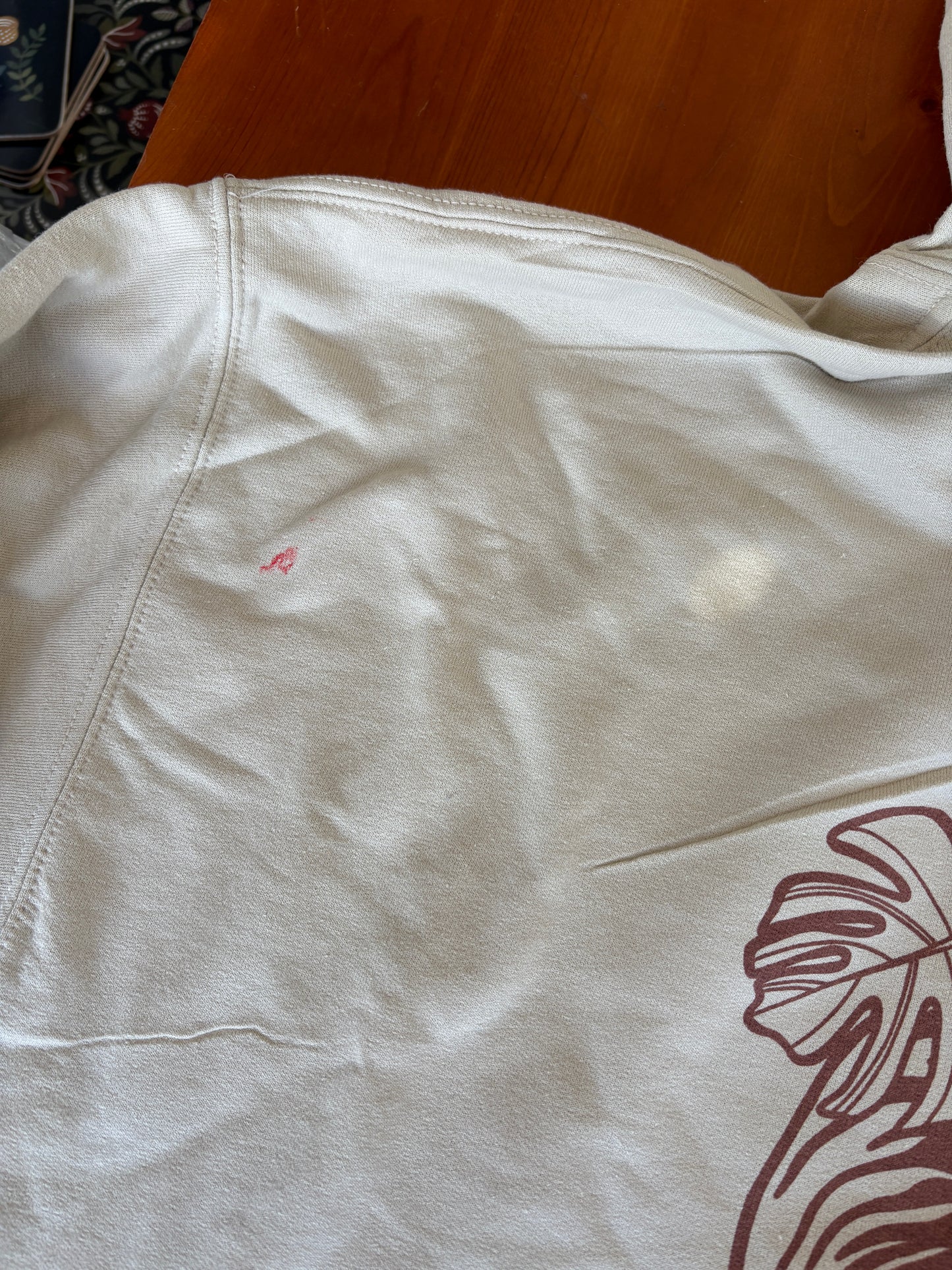 XL - Natural Coloured Tiger Print Hoodie