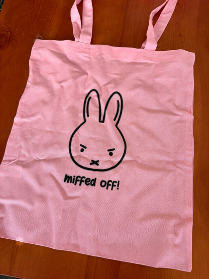 Miffed Off Tote Bag - Imperfect Print
