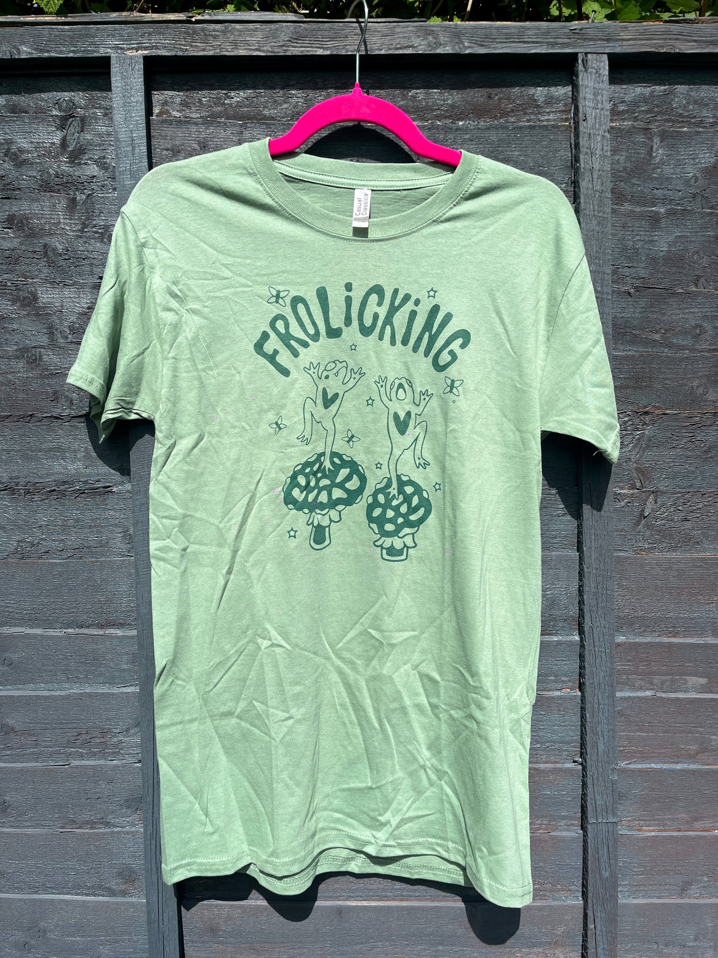 Green Frolicking Frogs T-Shirt