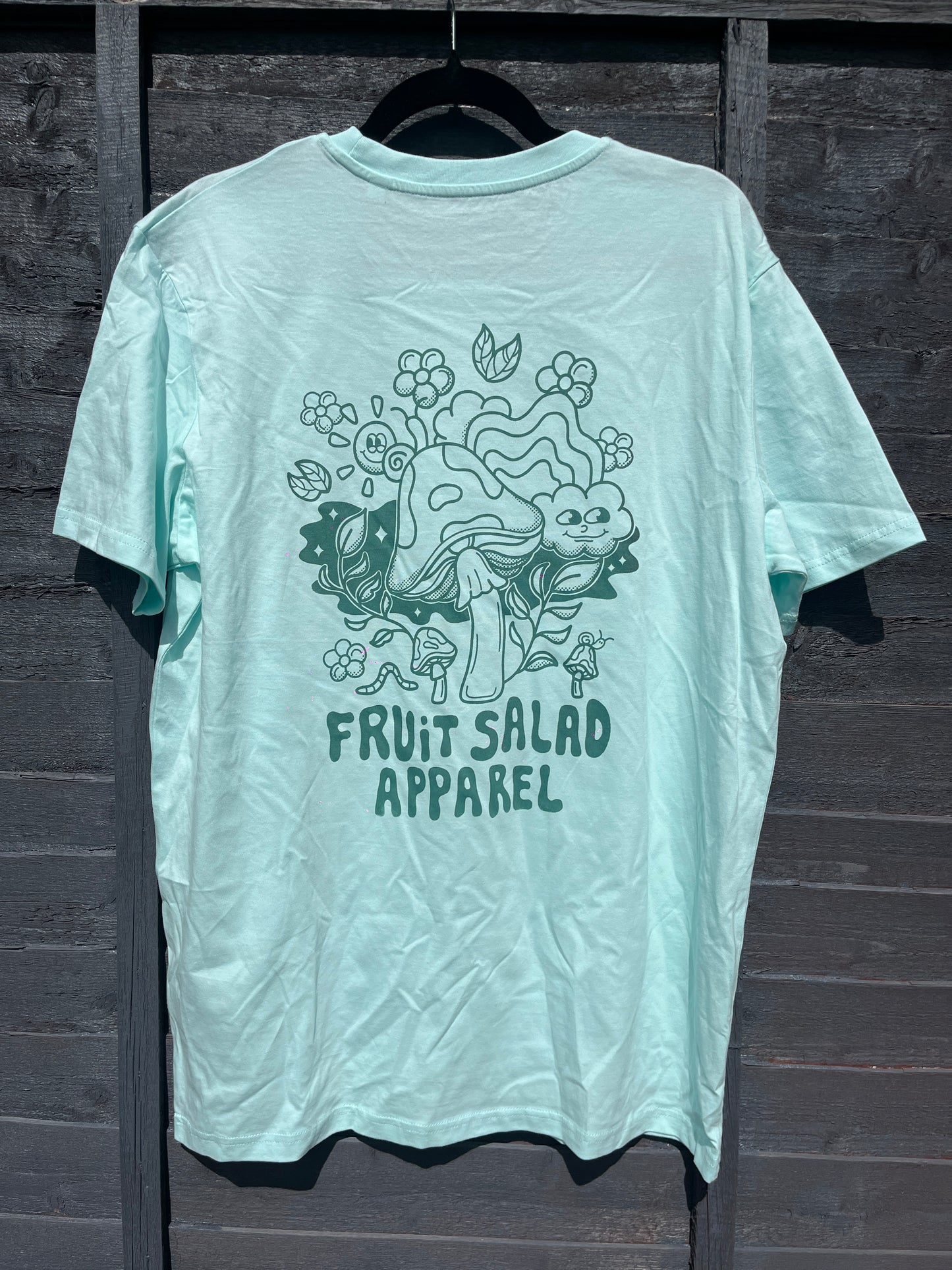 Mint Green Unisex Mushroom T-Shirt