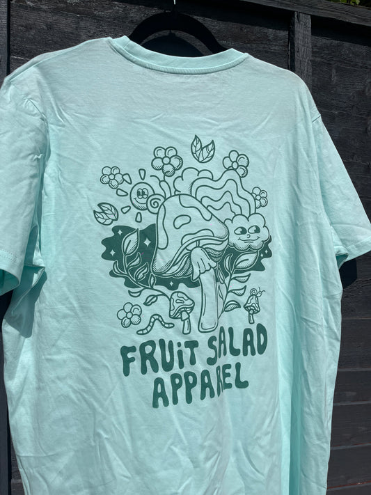 Mint Green Unisex Mushroom T-Shirt