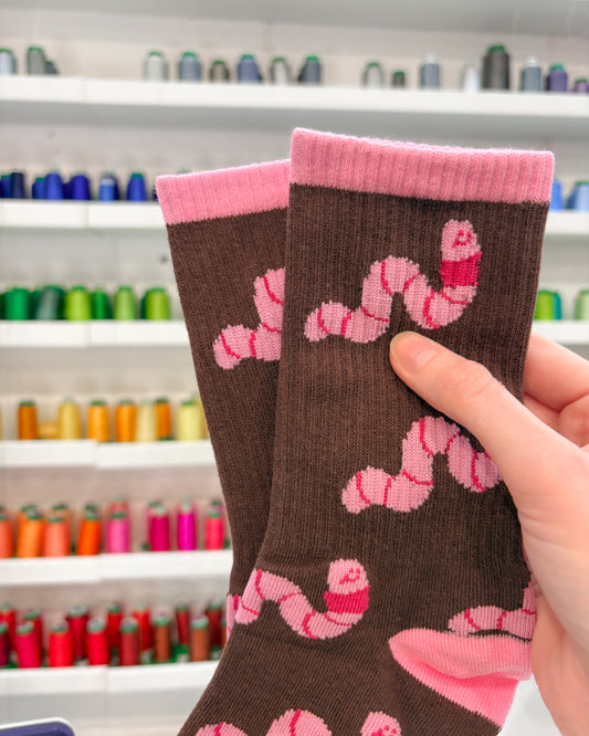 Silly Worm Socks