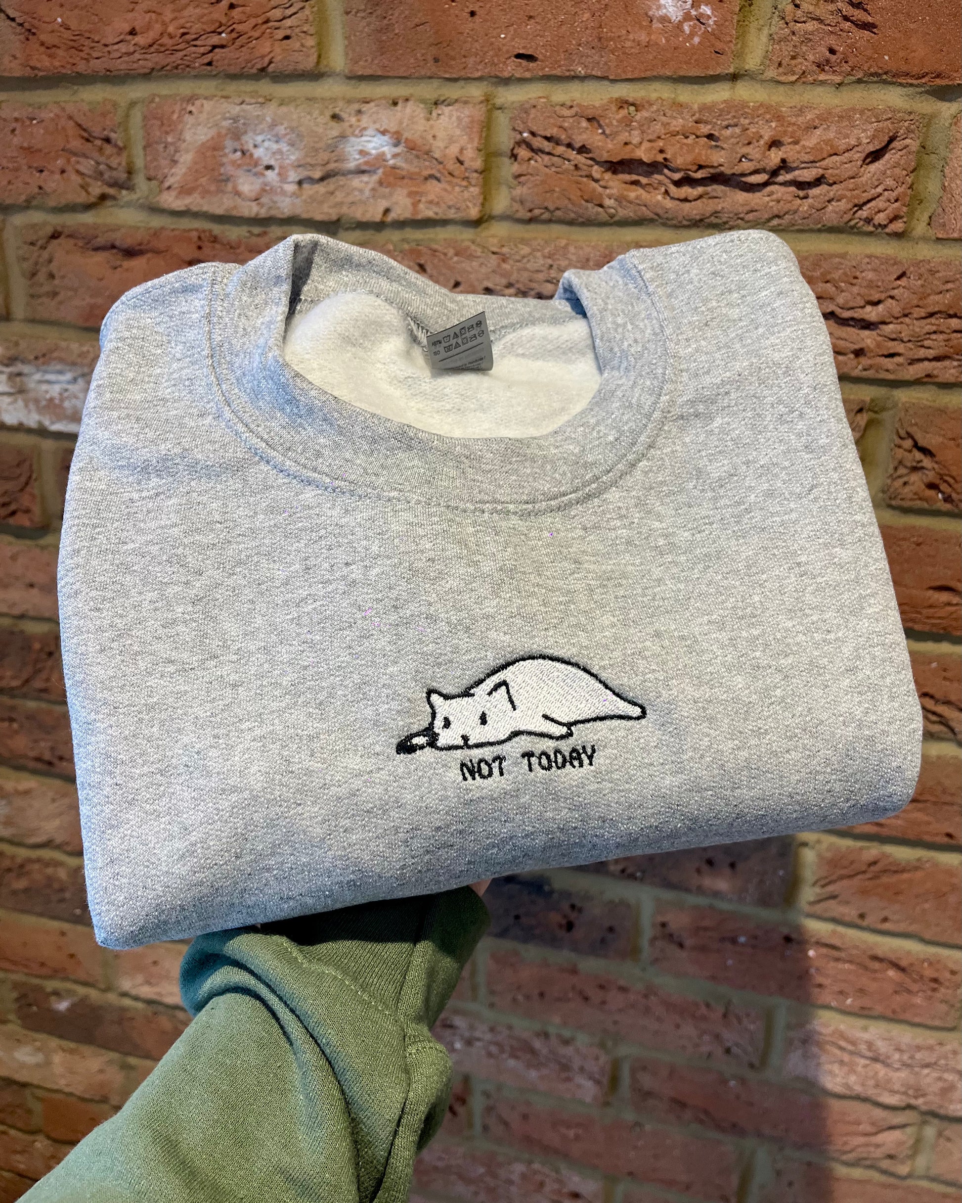Not today cat sales sweatshirt