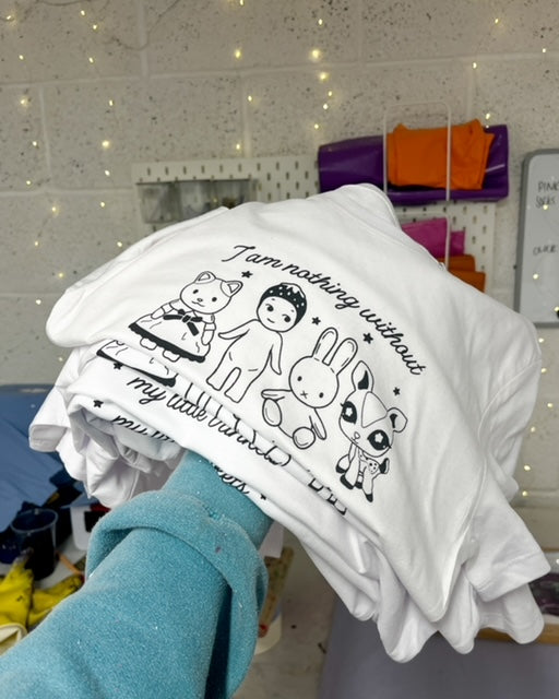 I Am Nothing Without My Trinkets Screen Printed Baby Tee